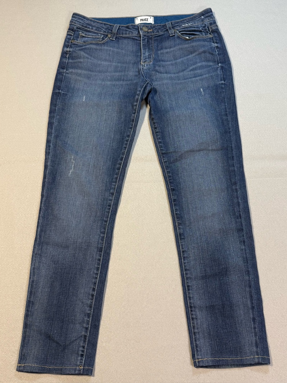 PAIGE Jimmy Jimmy Skinny Jeans Women’s Size 28 Medium Wash Stretch Denim USA